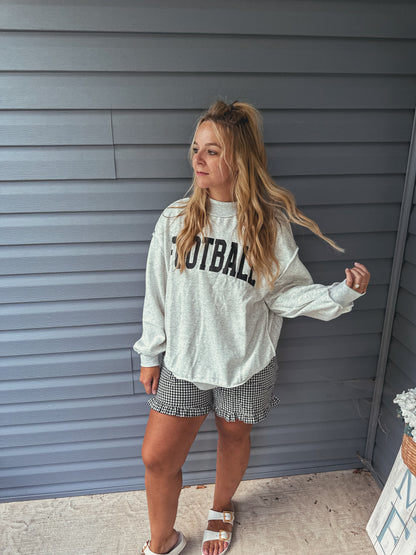 GAME DAY/ Football Reversible Mock Neck Sweatshirt✨📣