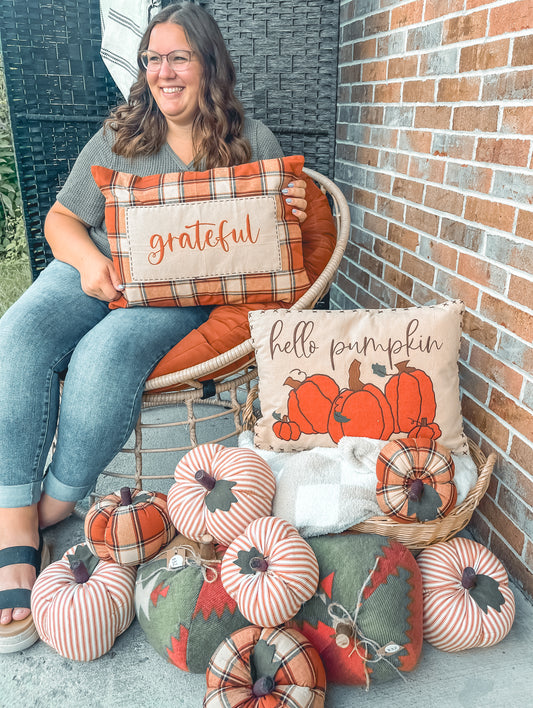 Fall throw pillows