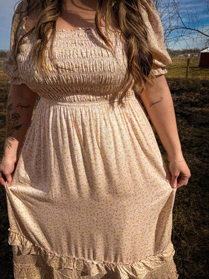 Floral smocked dress