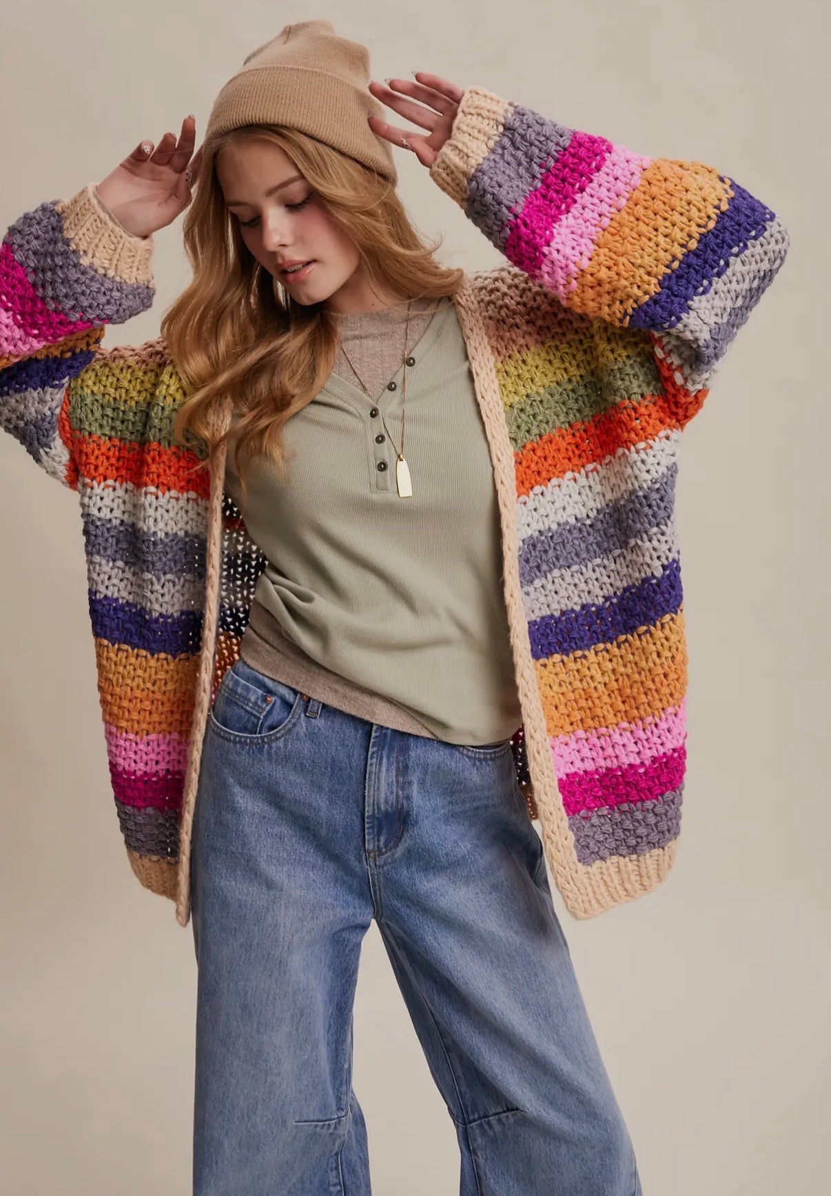 Hand-Crochet Cardigan