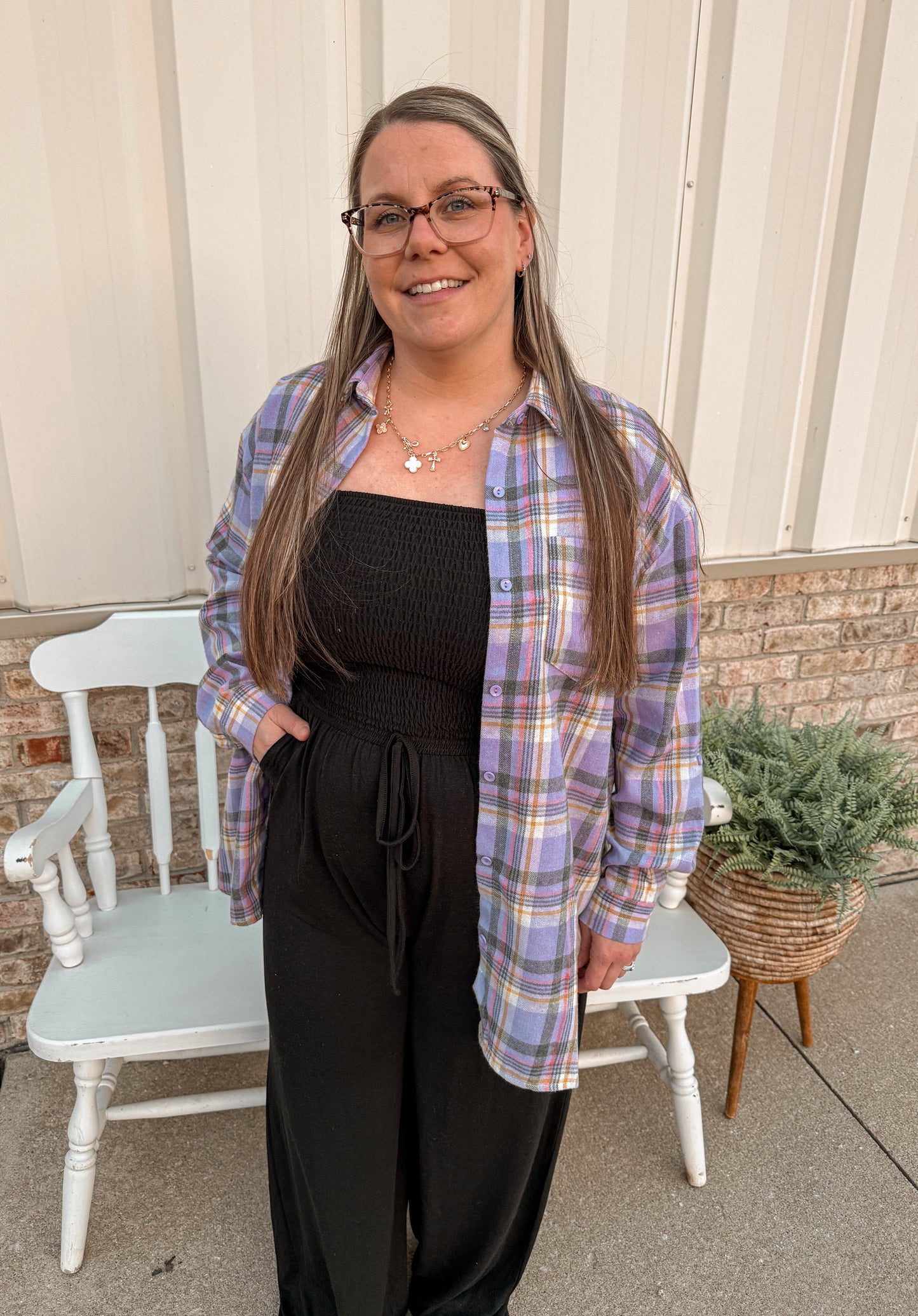 Smocked Black Tube Top Jumpsuit