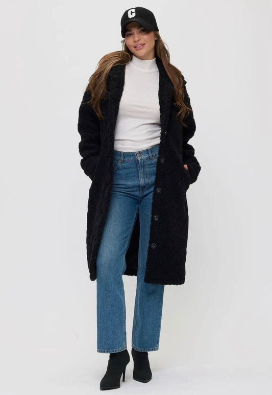 Diamond Sherpa Coat