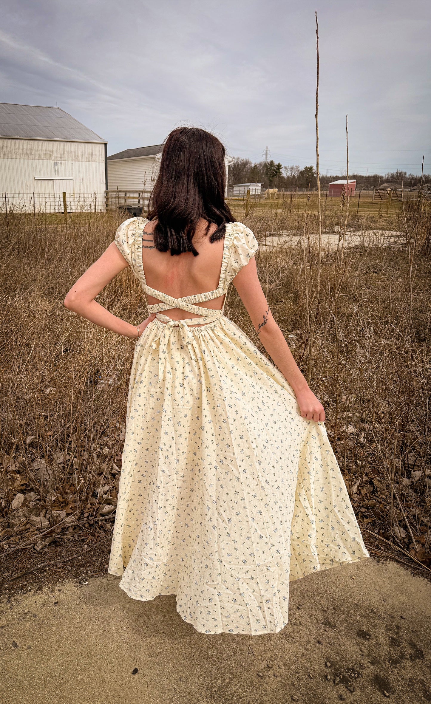 Smocked Floral Maxi Dress
