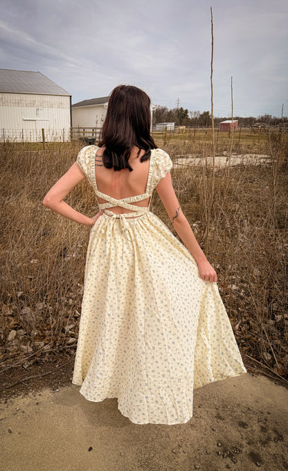 Smocked Floral Maxi Dress