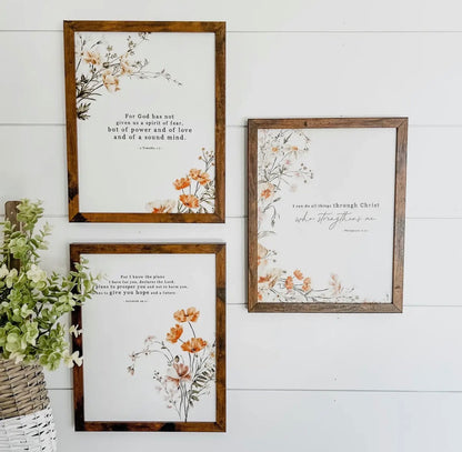 Wildflower Bible Verse Frame