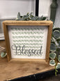 Blessed distressed frame