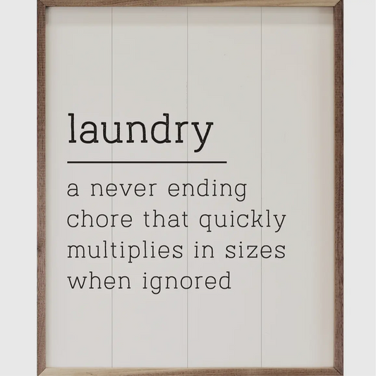 Laundry a never ending chore