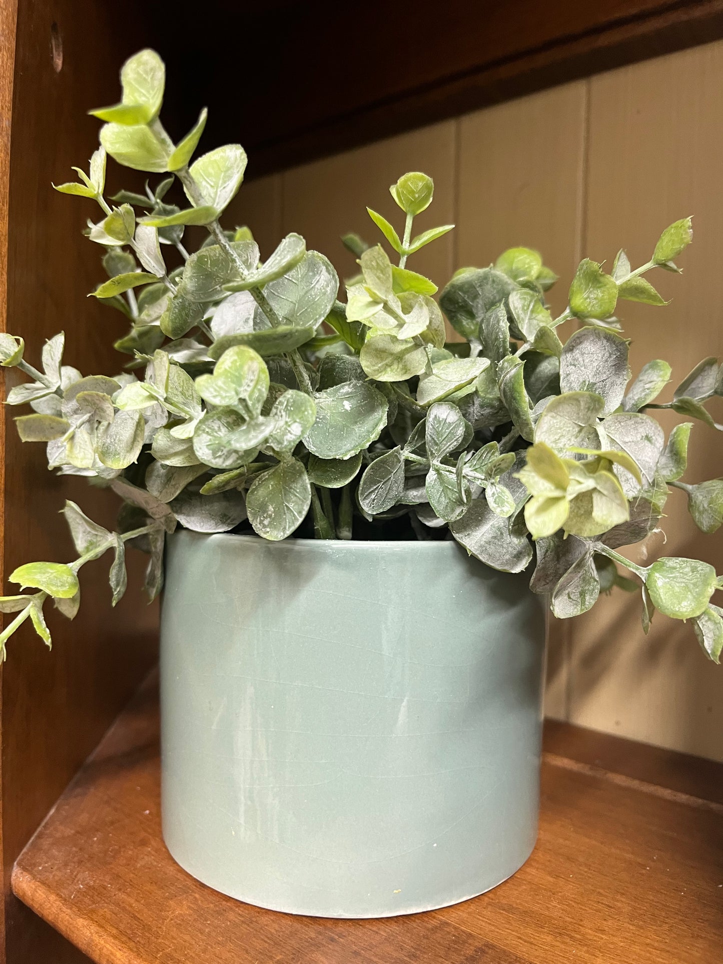 Green vase floral