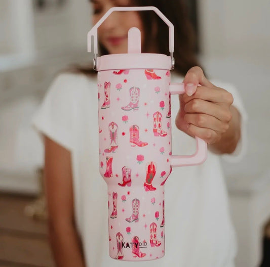 KATYDID Pink Rodeo Tumbler