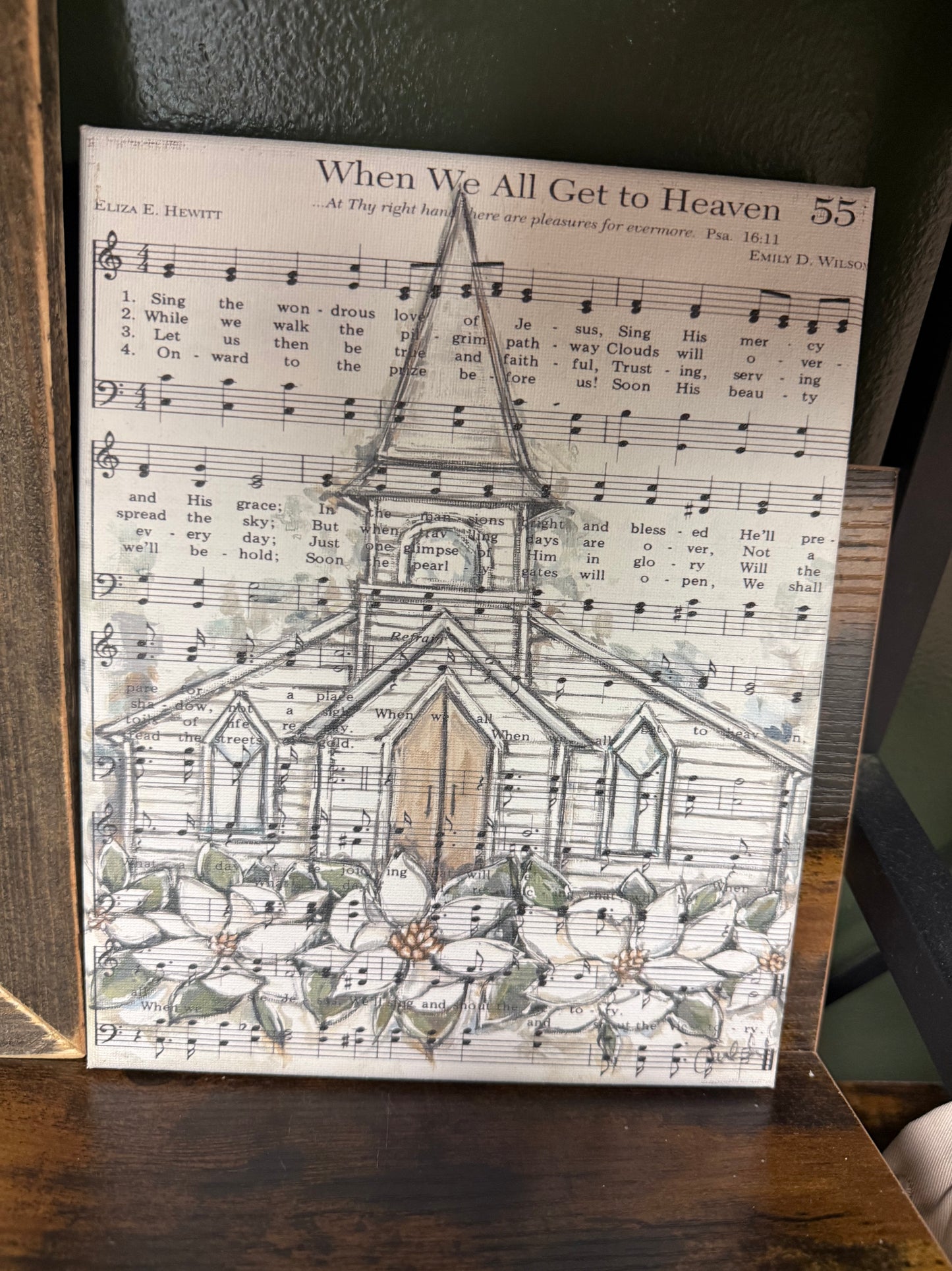 When we all go to heaven-8x10 canvas