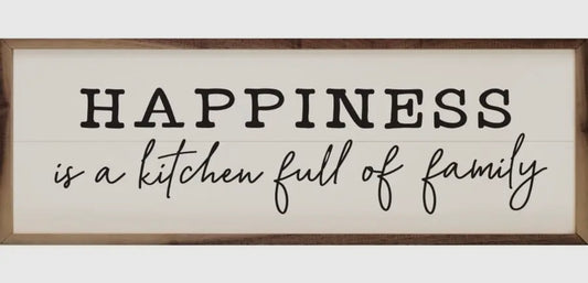 Happiness is a kitchen full of family