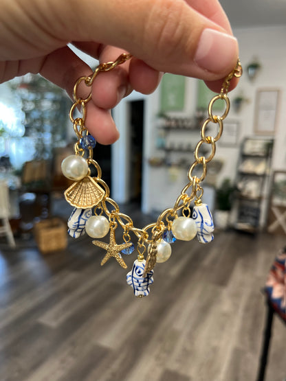 Nautical charm bracelet