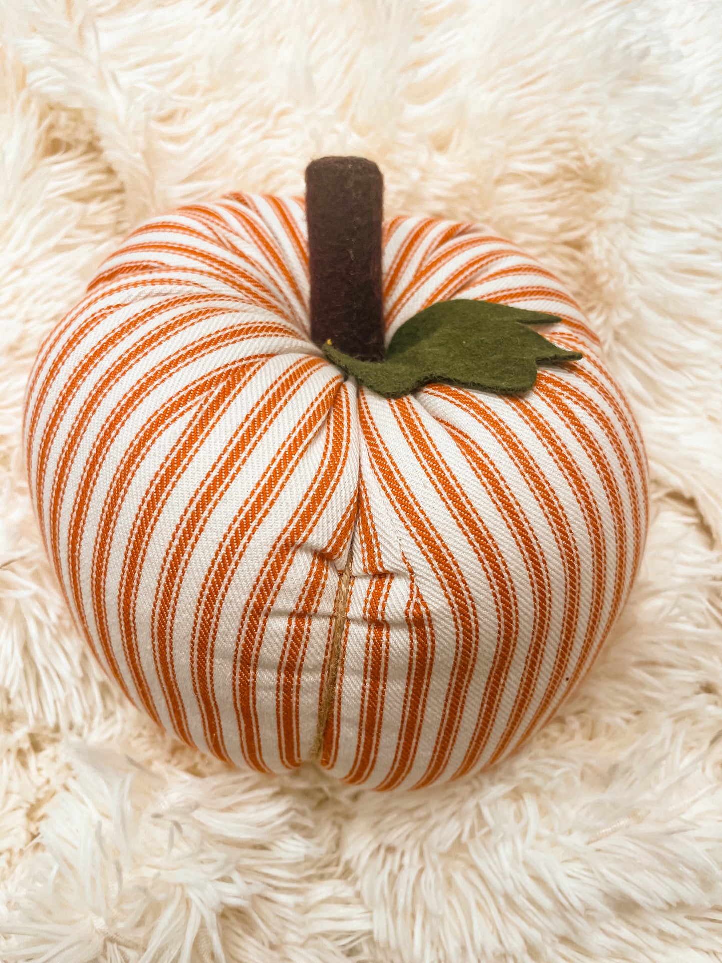 Striped Plush Pumpkins