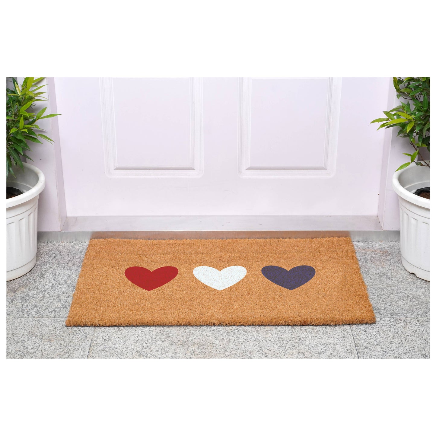 Patriotic Hearts Doormat