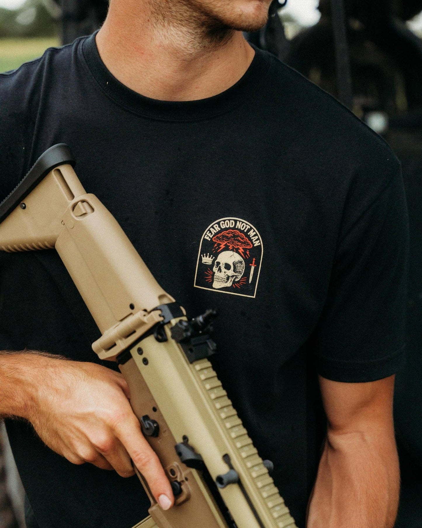 Fear God not Man tee