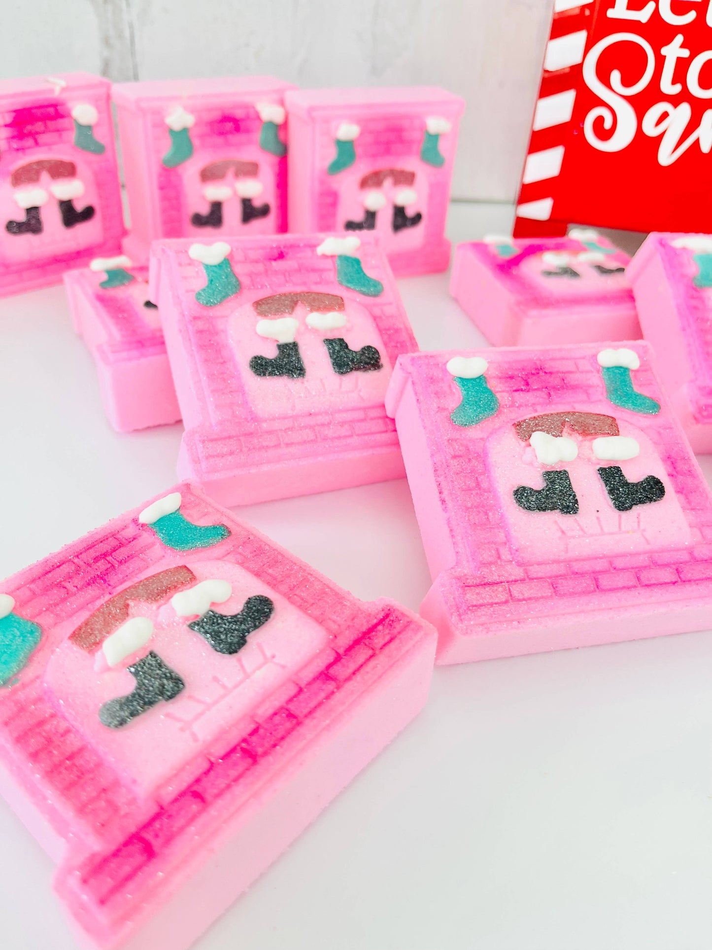 Pink Fireplace Bath Bomb