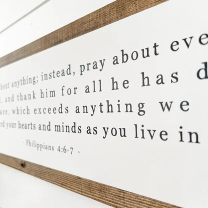 Bible Verse Scripture - Philippians 4:6-7